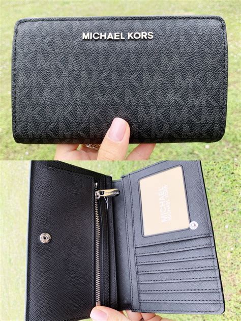 michael kors black wallet cheap|michael kors slim wallet black.